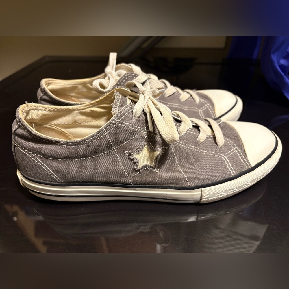 Retro Converse one star grey youth 6 women’s 7.5  Vintage canvas